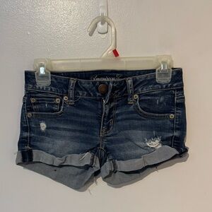 American Eagle Outfitters Women's Distressed Denim Shorts